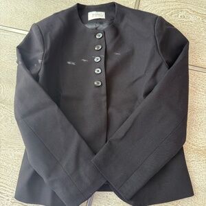 Dissh 'Ryan' Black Polyester Cropped Blazer Size 2